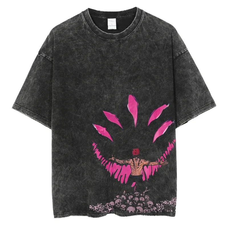 T-shirt Jujutsu Kaisen Sukuna Délavé