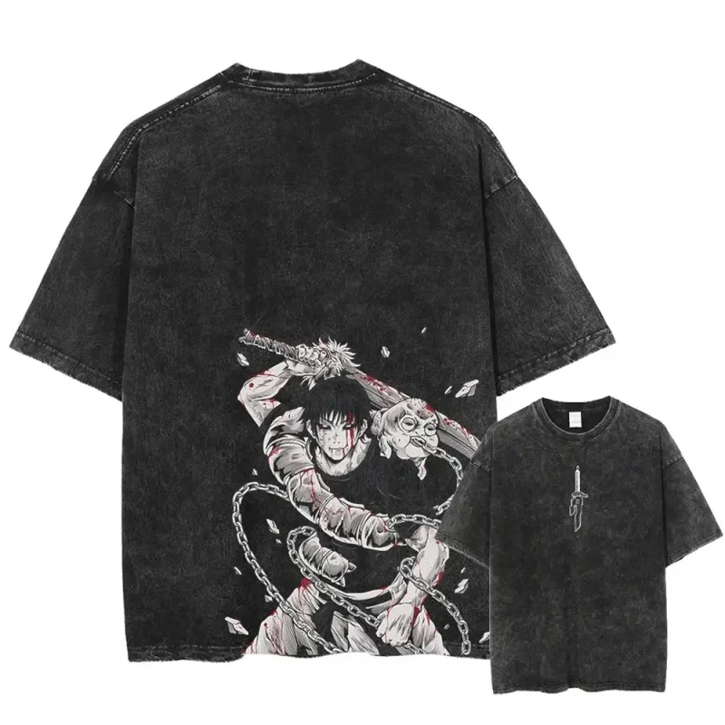 T-shirt Jujutsu Kaisen Toji Fushiguro Rétro